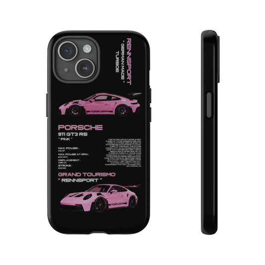 TURBOE PINK PORSCHE GT3 RS CASE