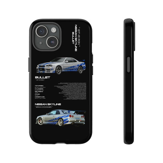 TURBOE BULLIT NISSAN GTR R34 PHONE CASES