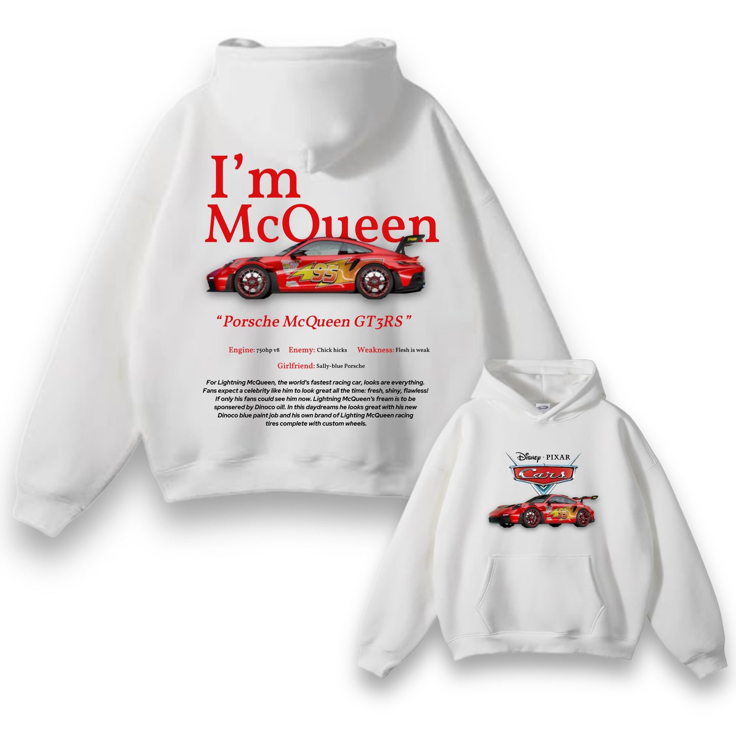 TURBOE “PORSCHE MCQUEEN GT3RS” HOODIE