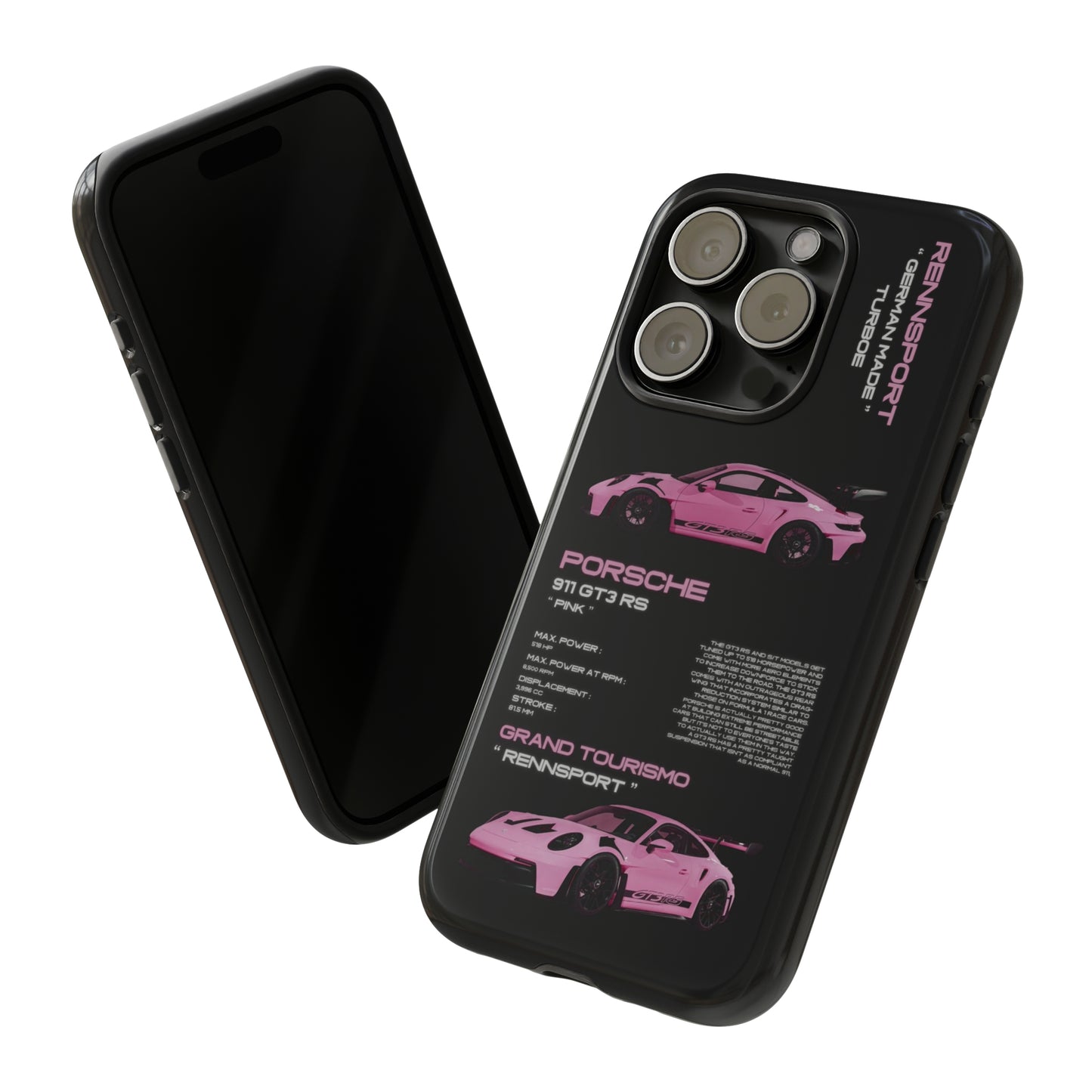 TURBOE PINK PORSCHE GT3 RS CASE