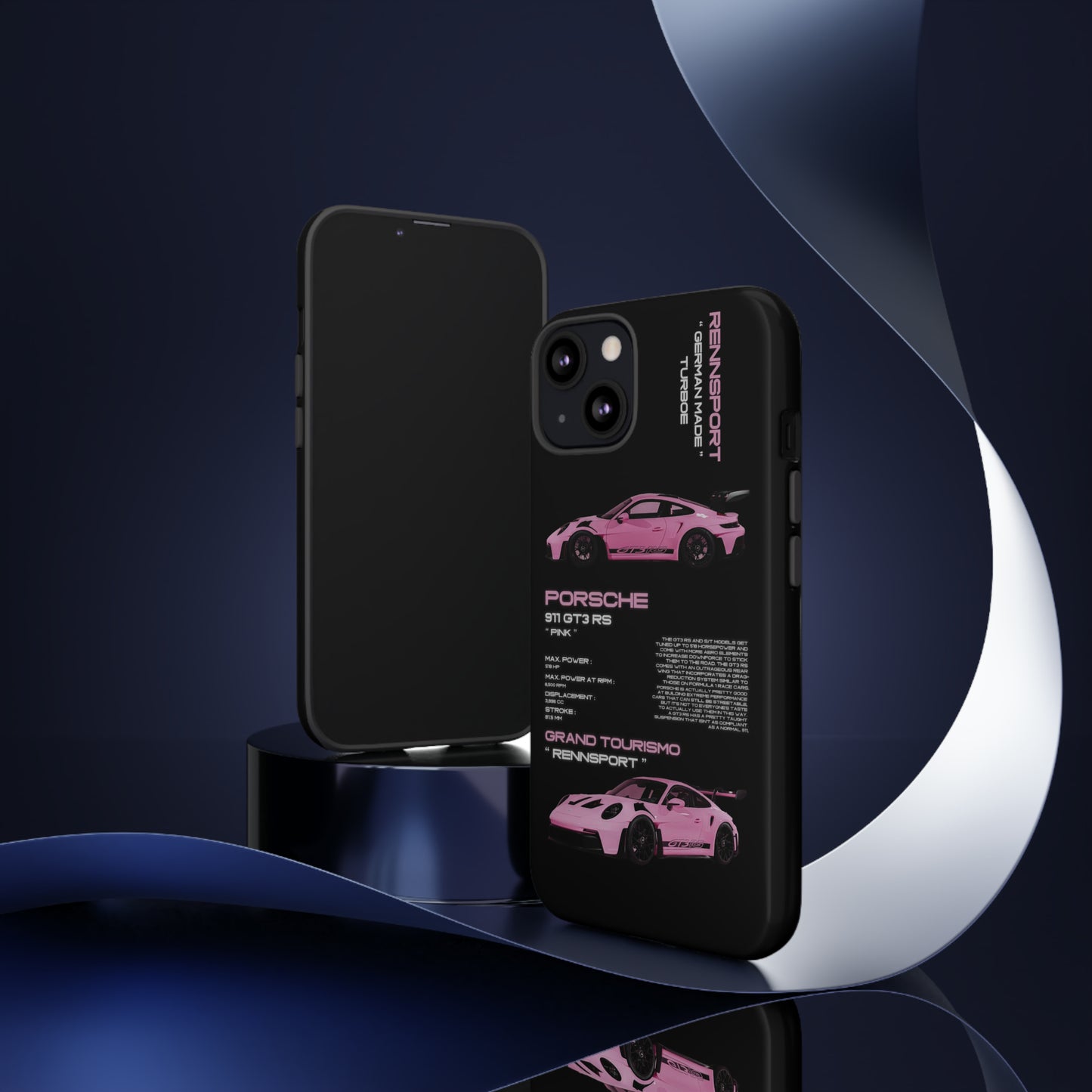 TURBOE PINK PORSCHE GT3 RS CASE