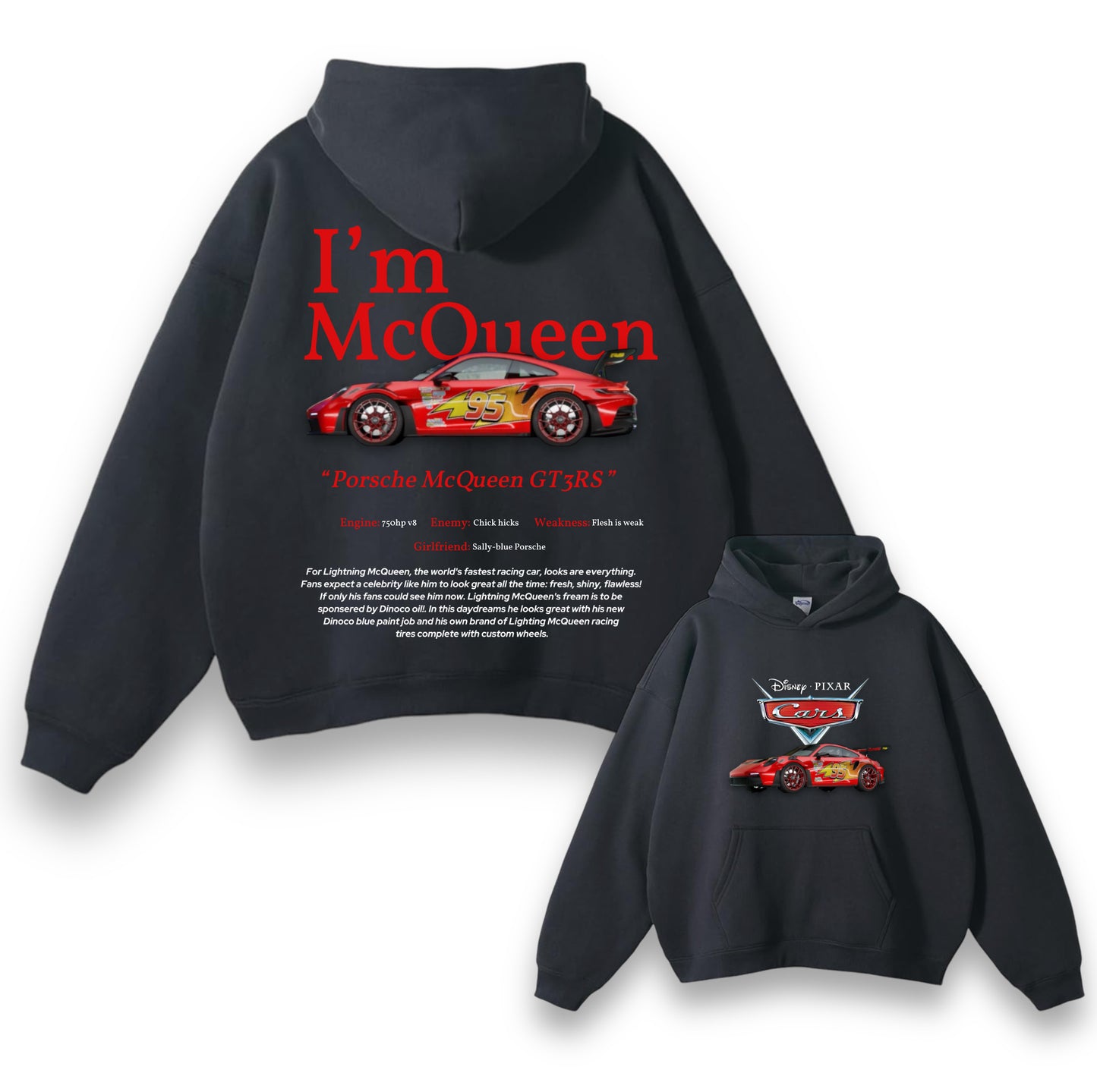 TURBOE “PORSCHE MCQUEEN GT3RS” HOODIE