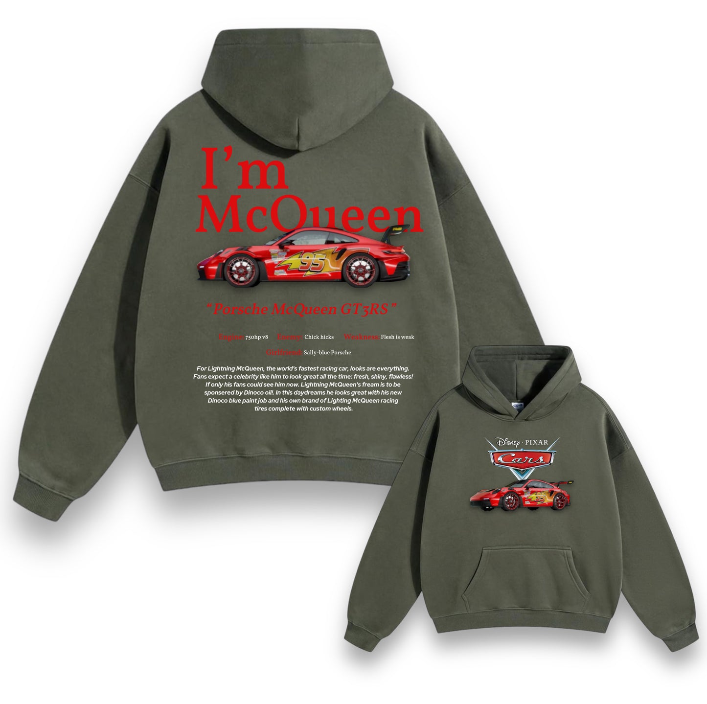 TURBOE “PORSCHE MCQUEEN GT3RS” HOODIE