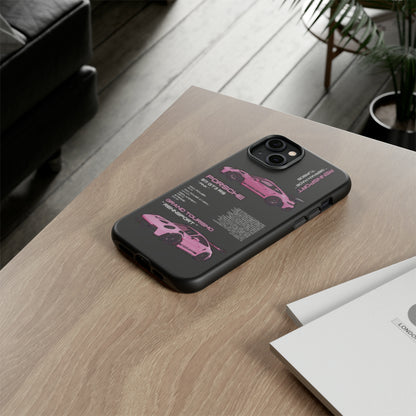 TURBOE PINK PORSCHE GT3 RS CASE