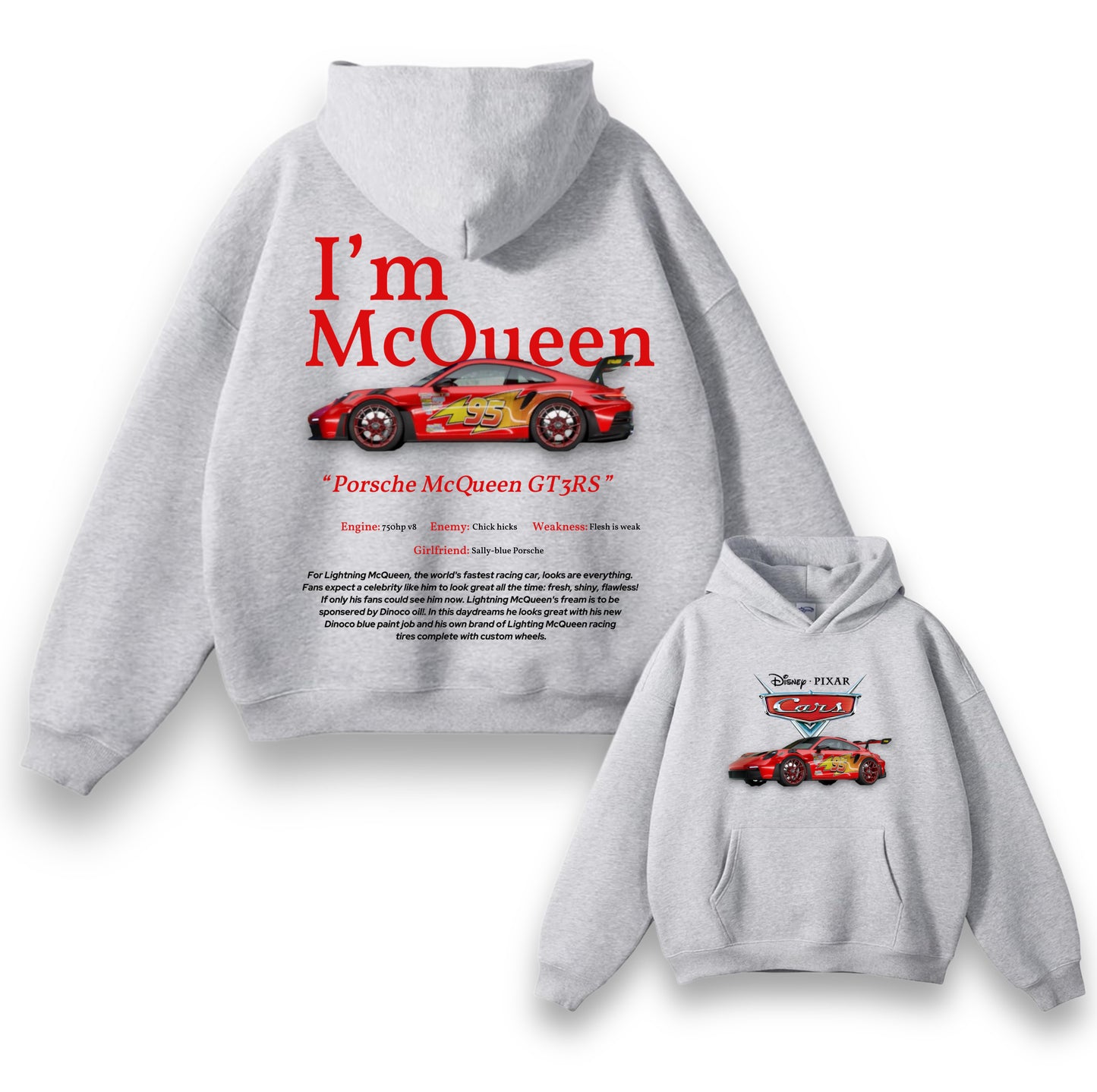 TURBOE “PORSCHE MCQUEEN GT3RS” HOODIE