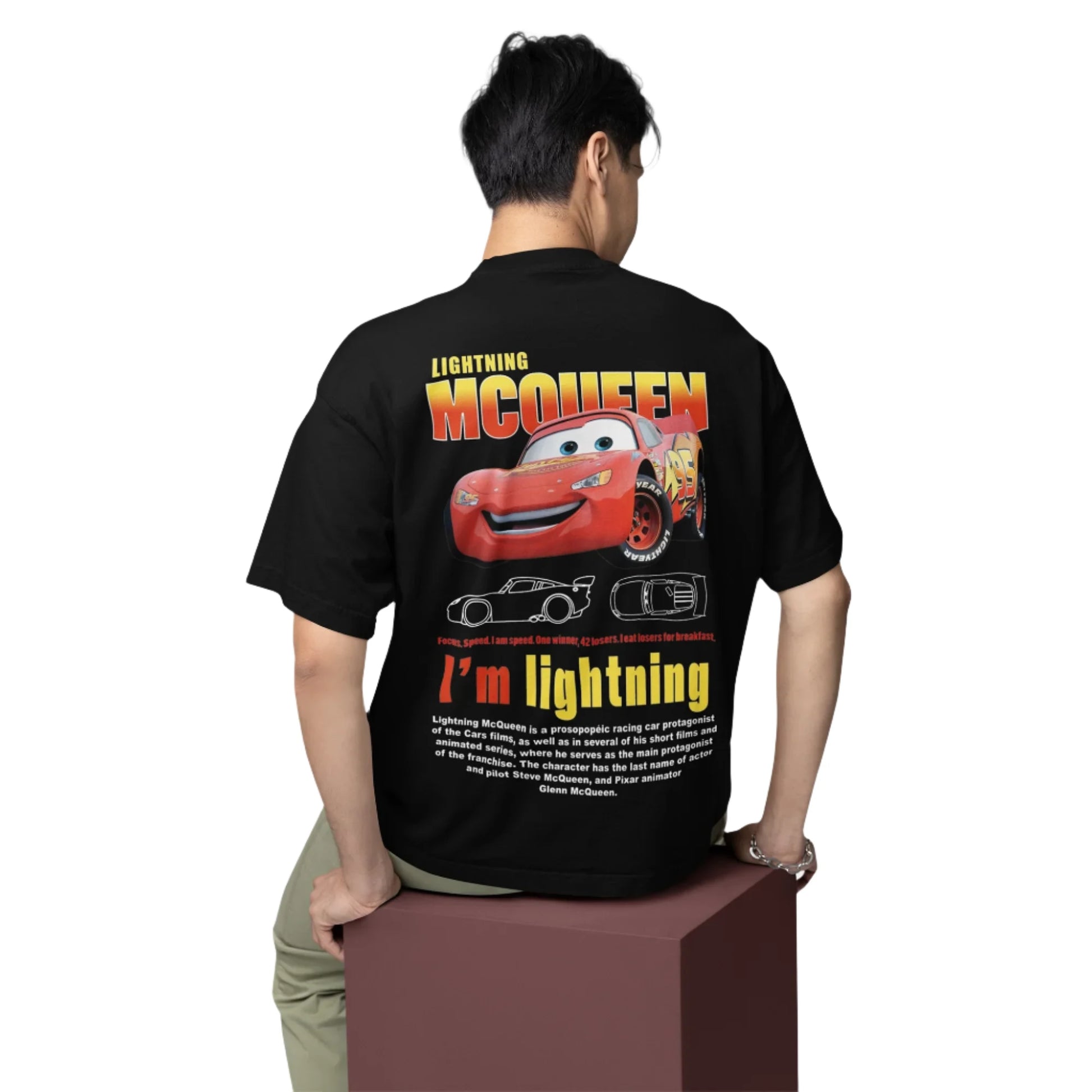 TURBOE LIGHTNING MCQUEEN T SHIRTS S SLEEVE